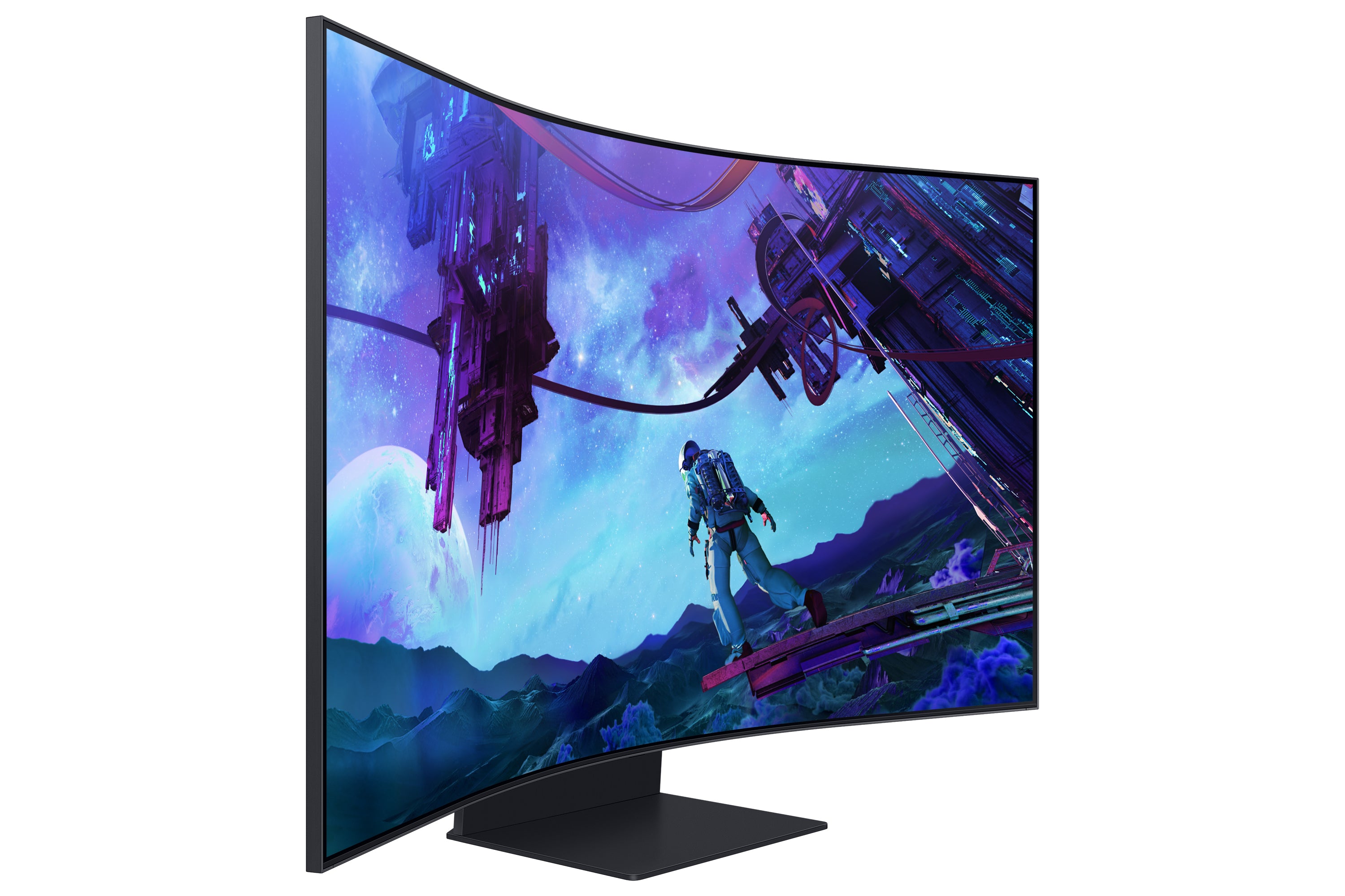 Samsung G97NC écran plat de PC 139,7 cm (55") 3840 x 2160 pixels 4K Ultra HD LED Noir