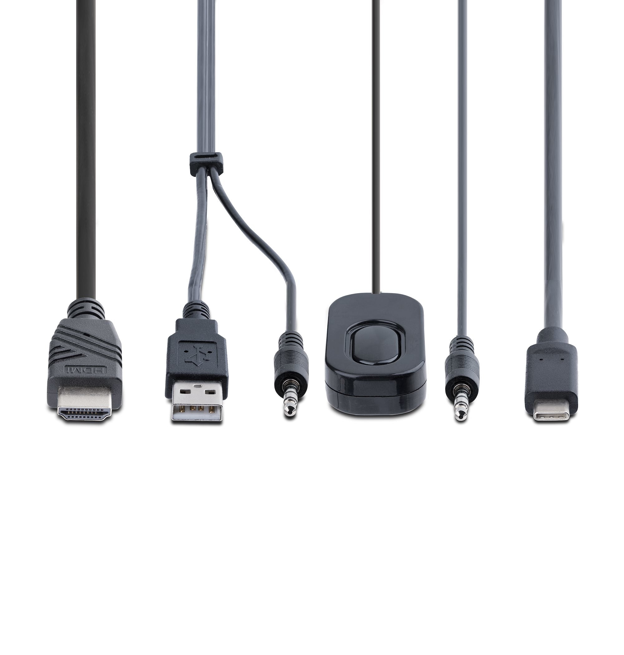StarTech.com C2-H46-UAC-CBL-KVM commutateur écran, clavier et souris Noir