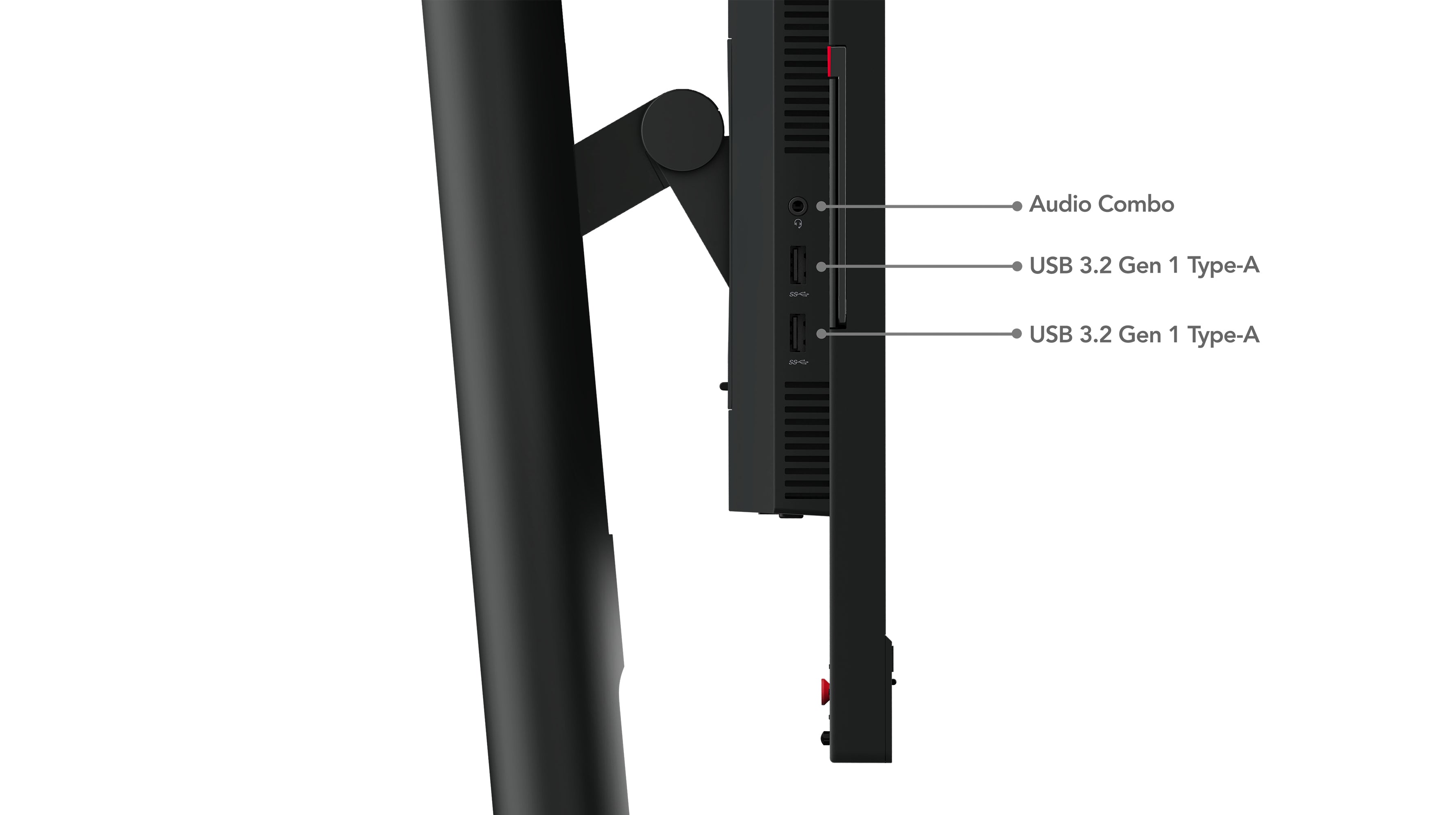 Lenovo ThinkVision T24mv-30 LED display 60,5 cm (23.8") 1920 x 1080 pixels Full HD Noir