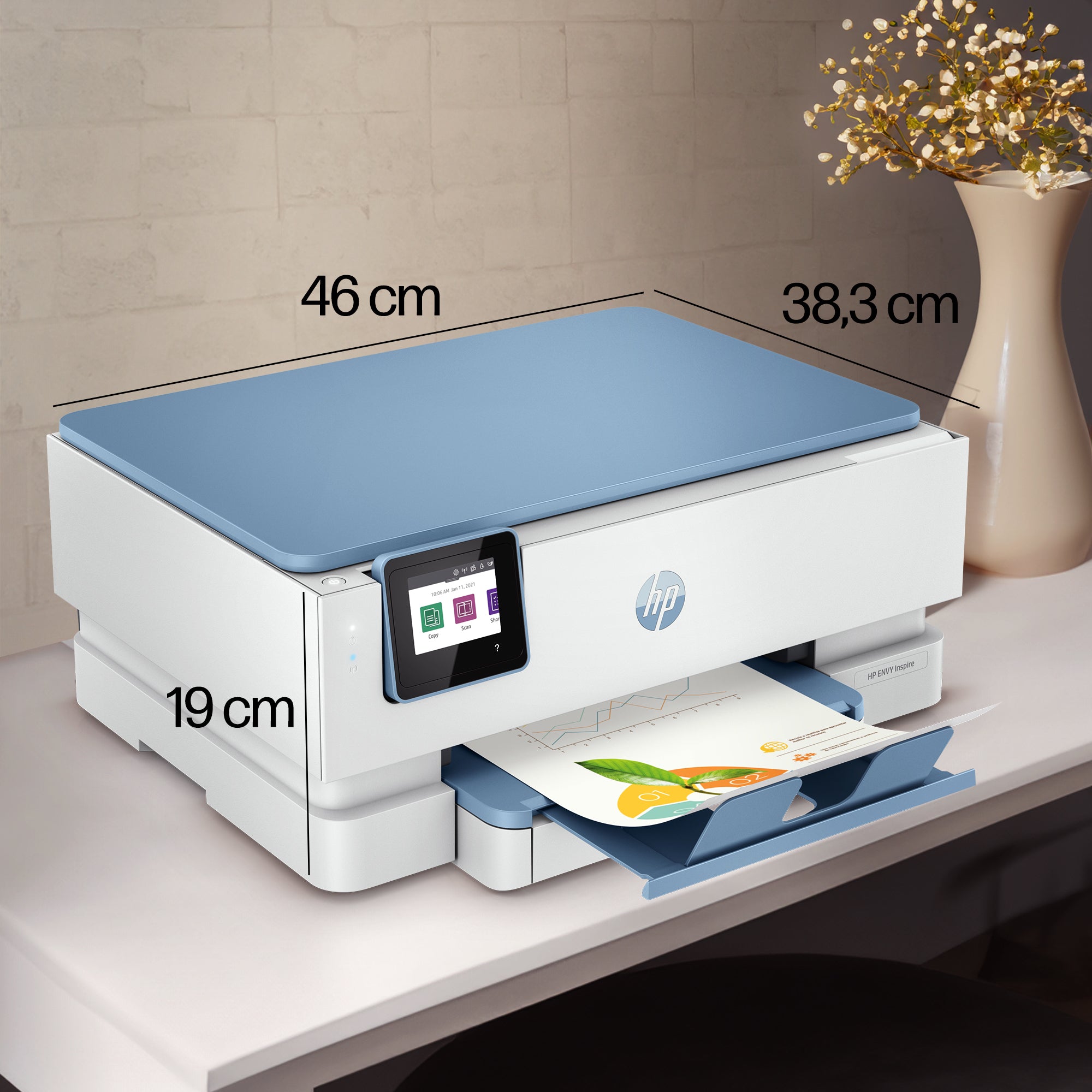 HP ENVY Inspire 7221e Sans fil All-in-One Couleur Imprimante, Instant Ink; Impression photo