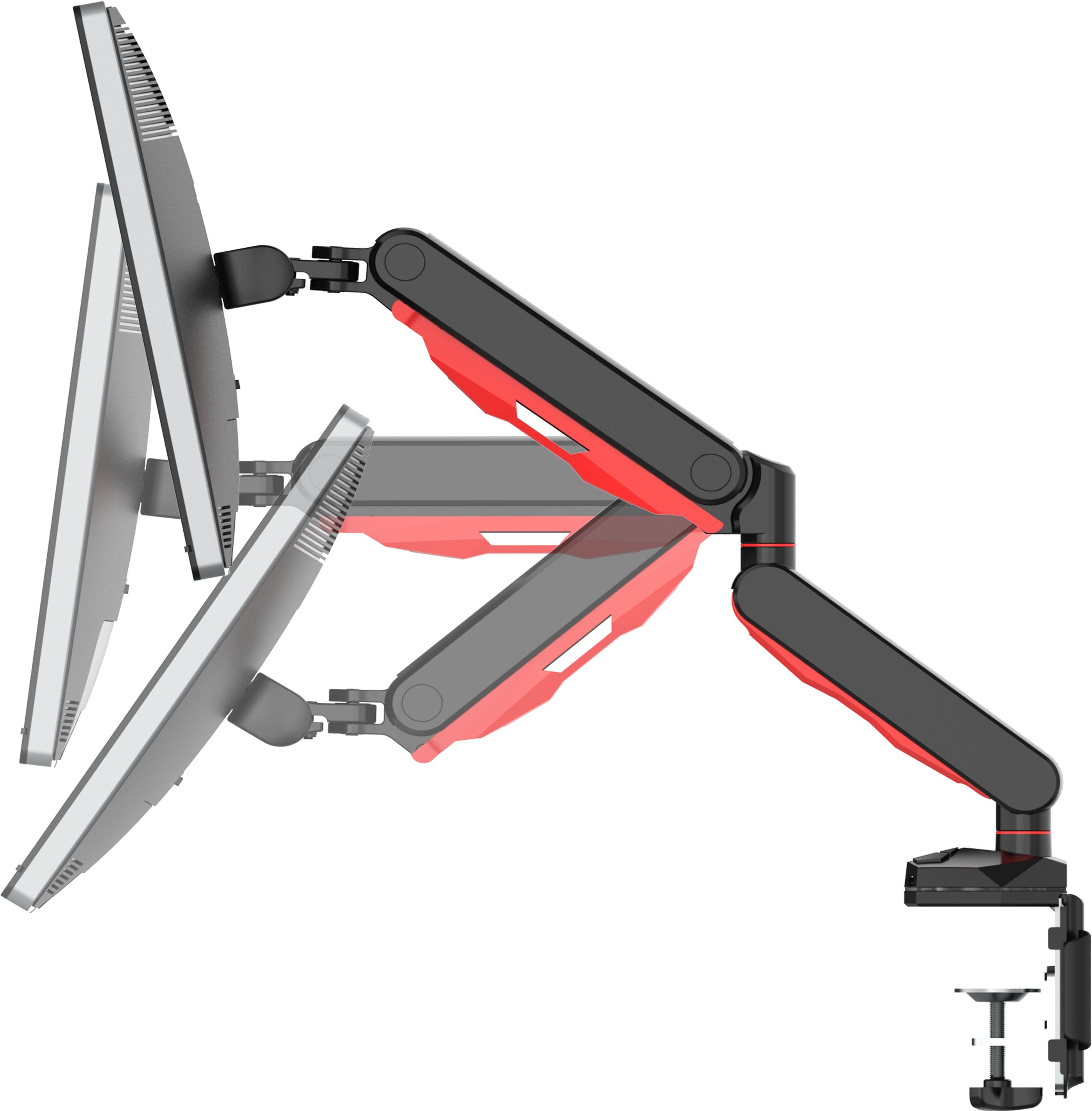 iiyama DSG3001C-R1 support d'écran plat pour bureau 76,2 cm (30") Noir, Rouge
