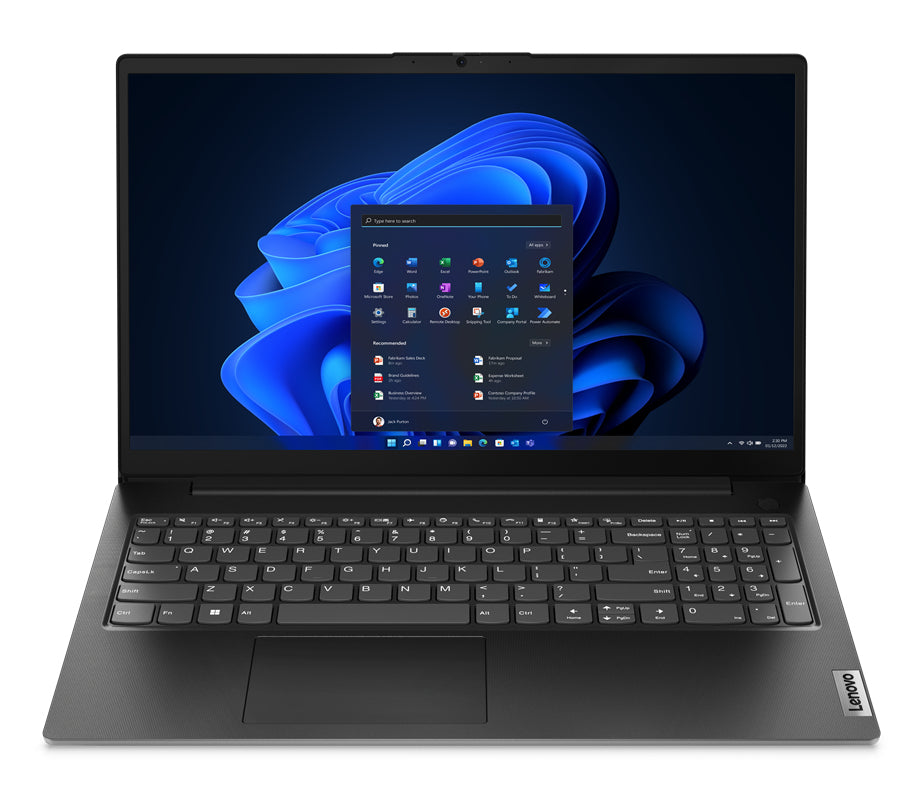 Lenovo V15 G4 AMN AMD Ryzen™ 3 7320U Ordinateur portable 39,6 cm (15.6") Full HD 8 Go LPDDR5-SDRAM 256 Go SSD Wi-Fi 5 (802.11ac) Windows 11 Pro Espagnole Noir