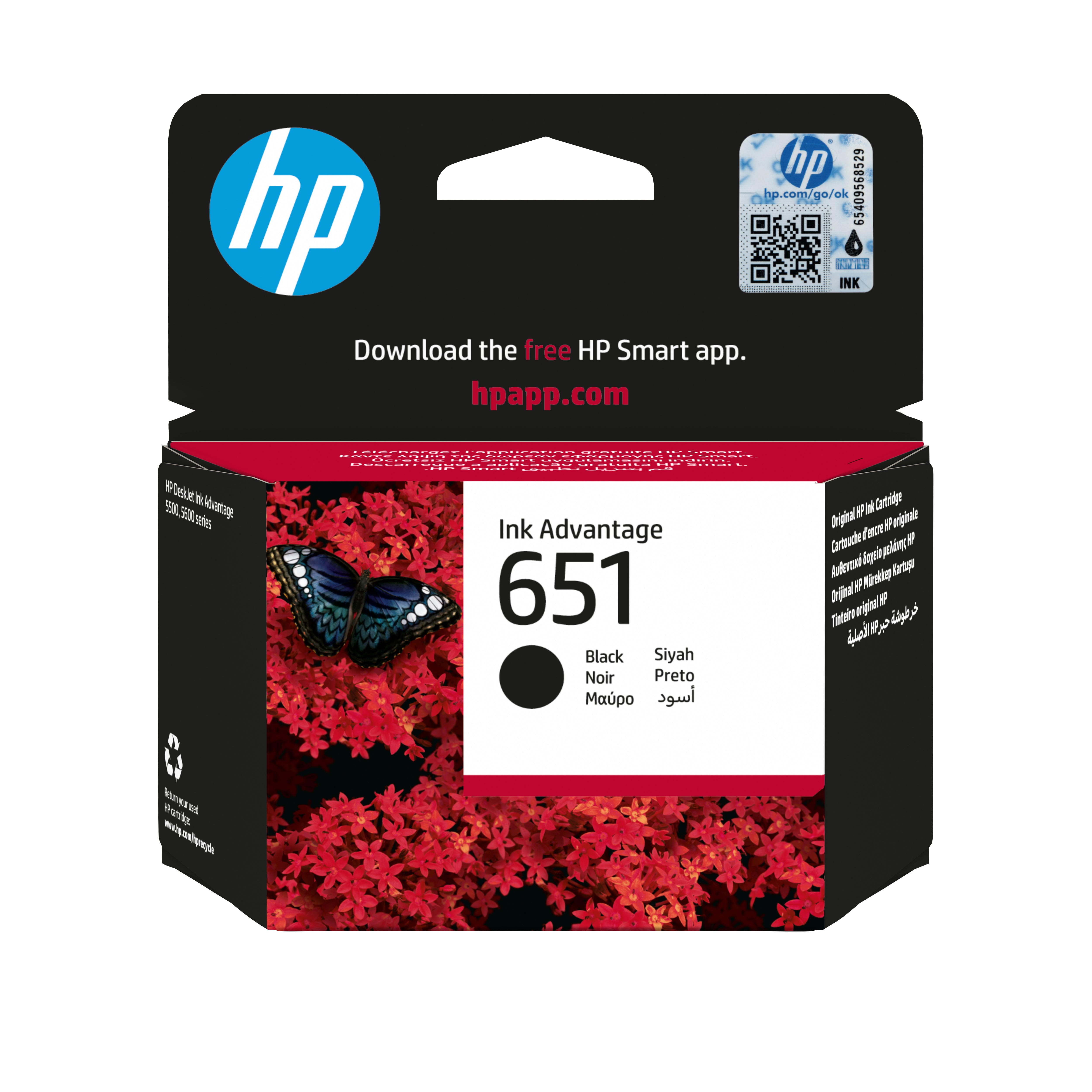 HP 651 cartouche Ink Advantage authentique, noir