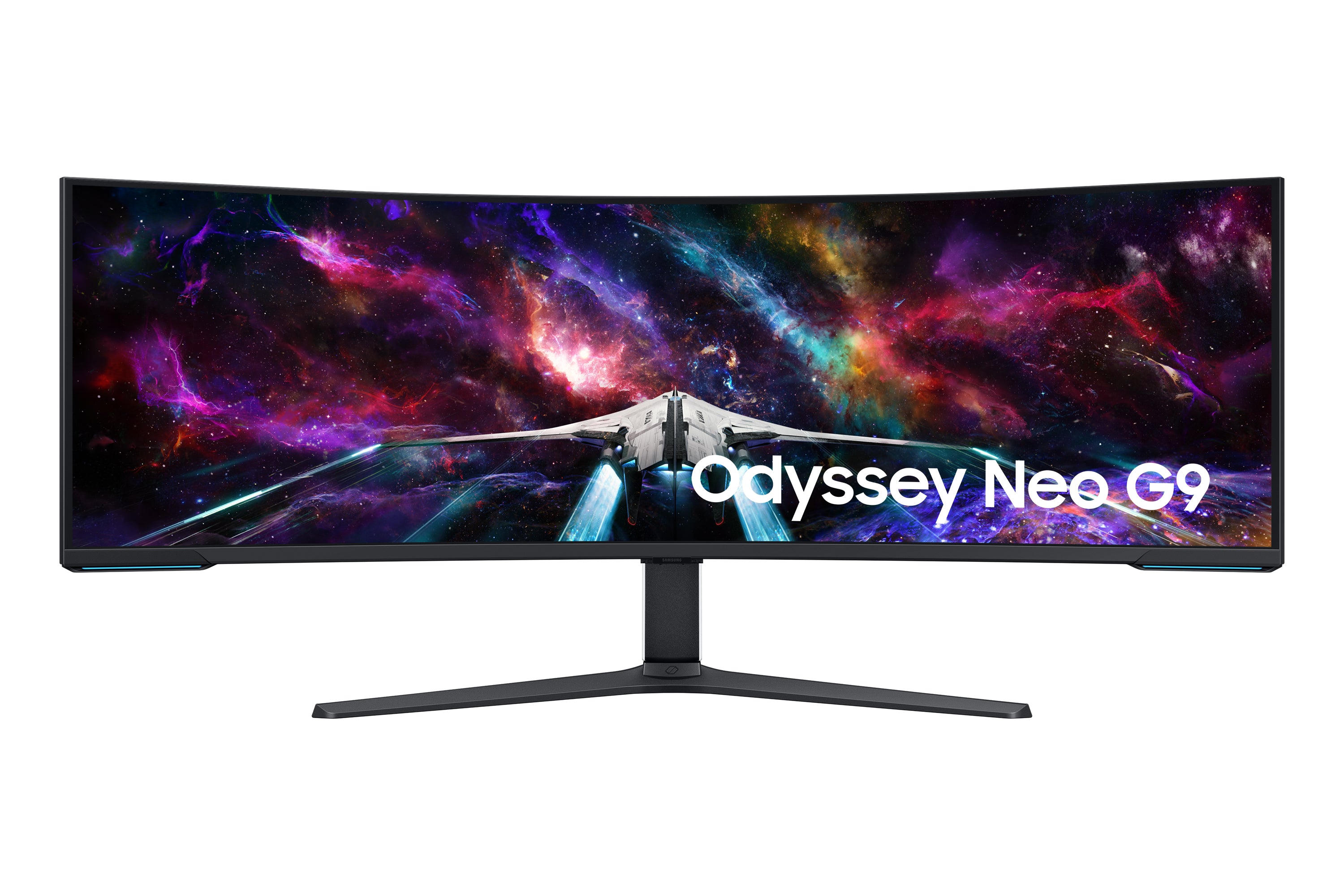 Samsung G95NC LED display 144,8 cm (57") 7680 x 2160 pixels Dual UHD QLED Blanc