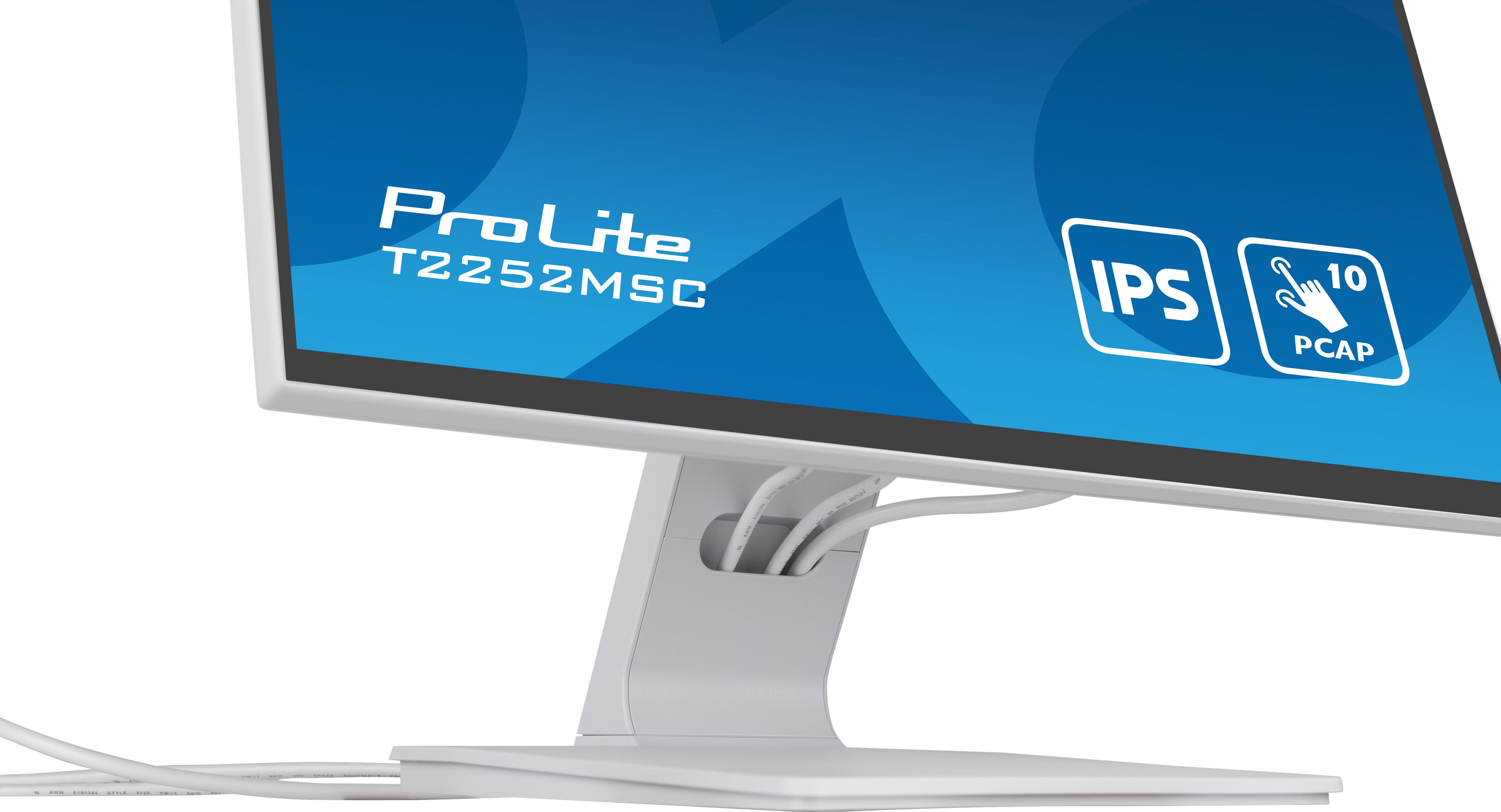 iiyama ProLite T2252MSC-W2 écran plat de PC 54,6 cm (21.5") 1920 x 1080 pixels Full HD LCD Écran tactile Table Blanc