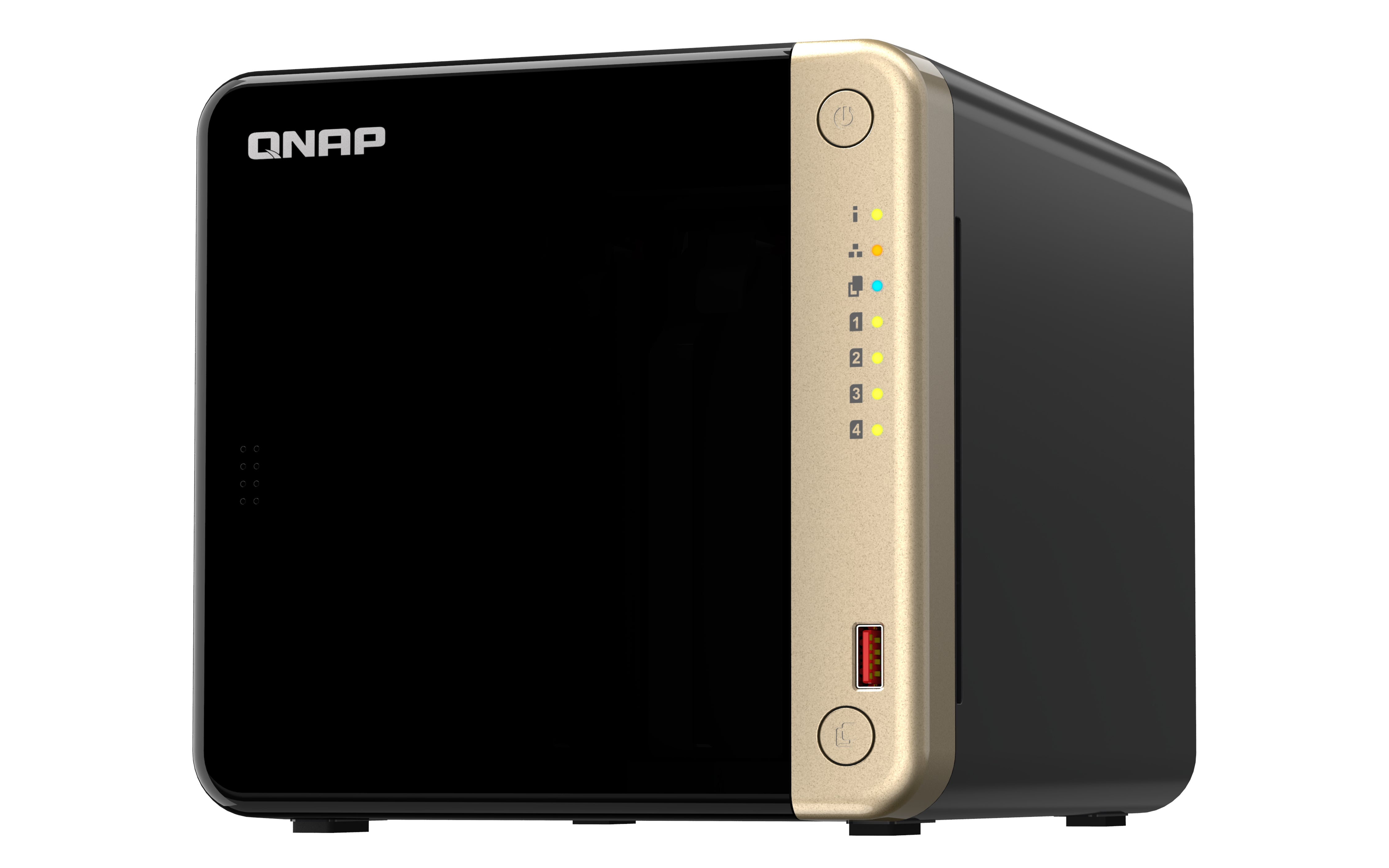 QNAP TS-464 NAS Tower Intel® Celeron® N5095 8 Go DDR4 0 To QNAP QTS Noir