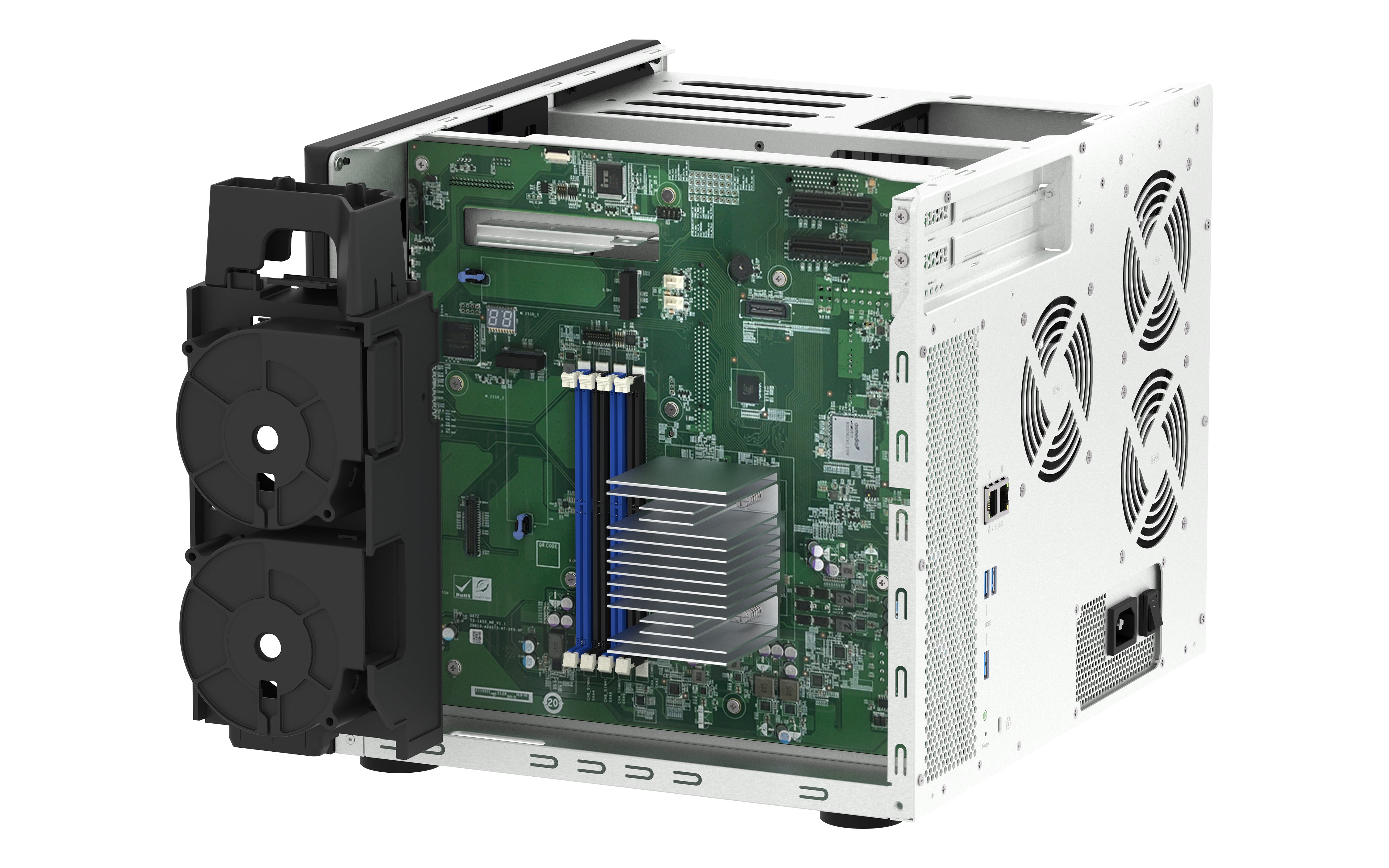 QNAP TS-1655 NAS Tower Intel Atom® C5125 8 Go DDR4 0 To QNAP Turbo System Noir