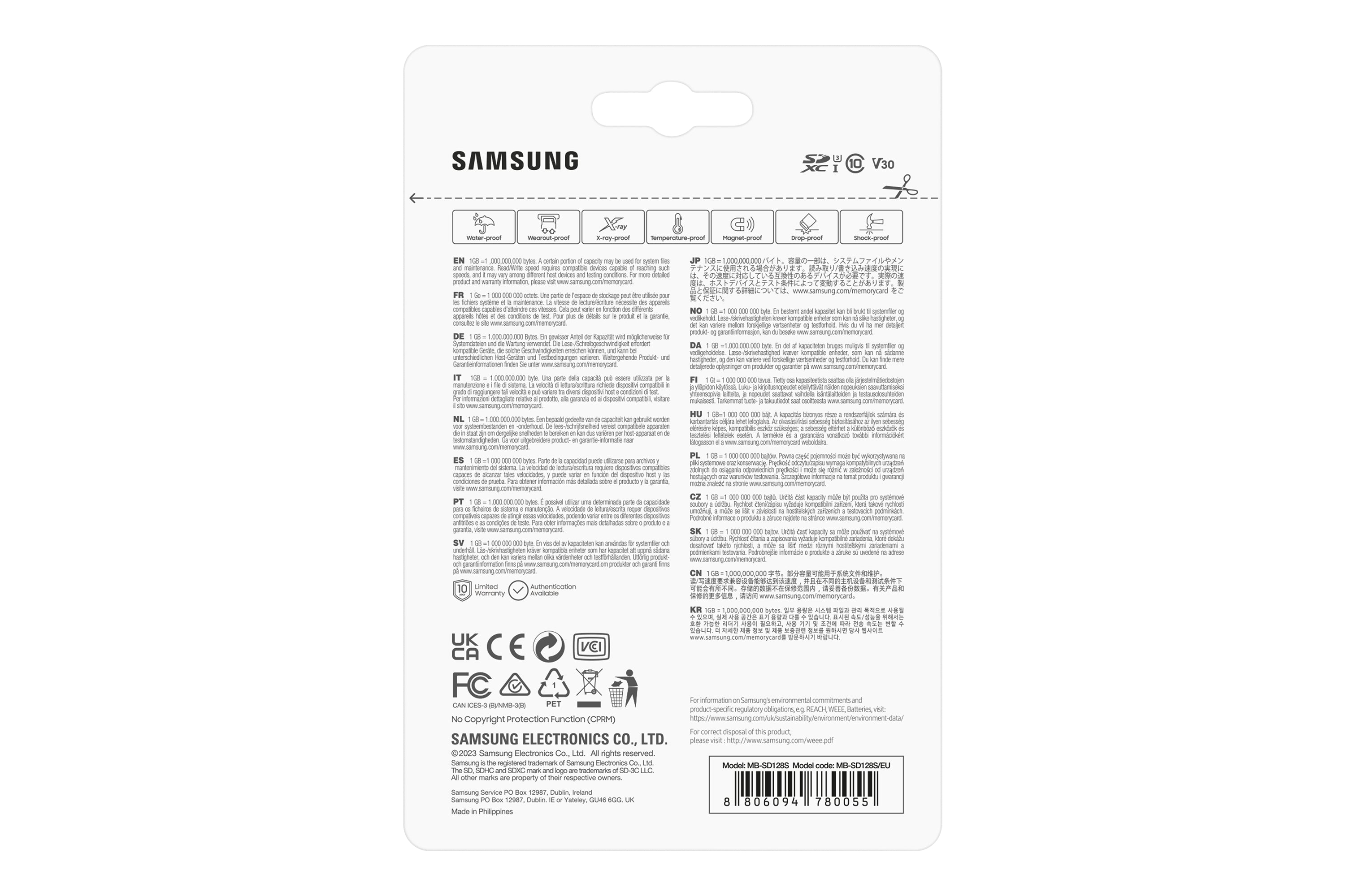 Samsung PRO Plus MB-SD128S 128 Go SDXC UHS-I Classe 10