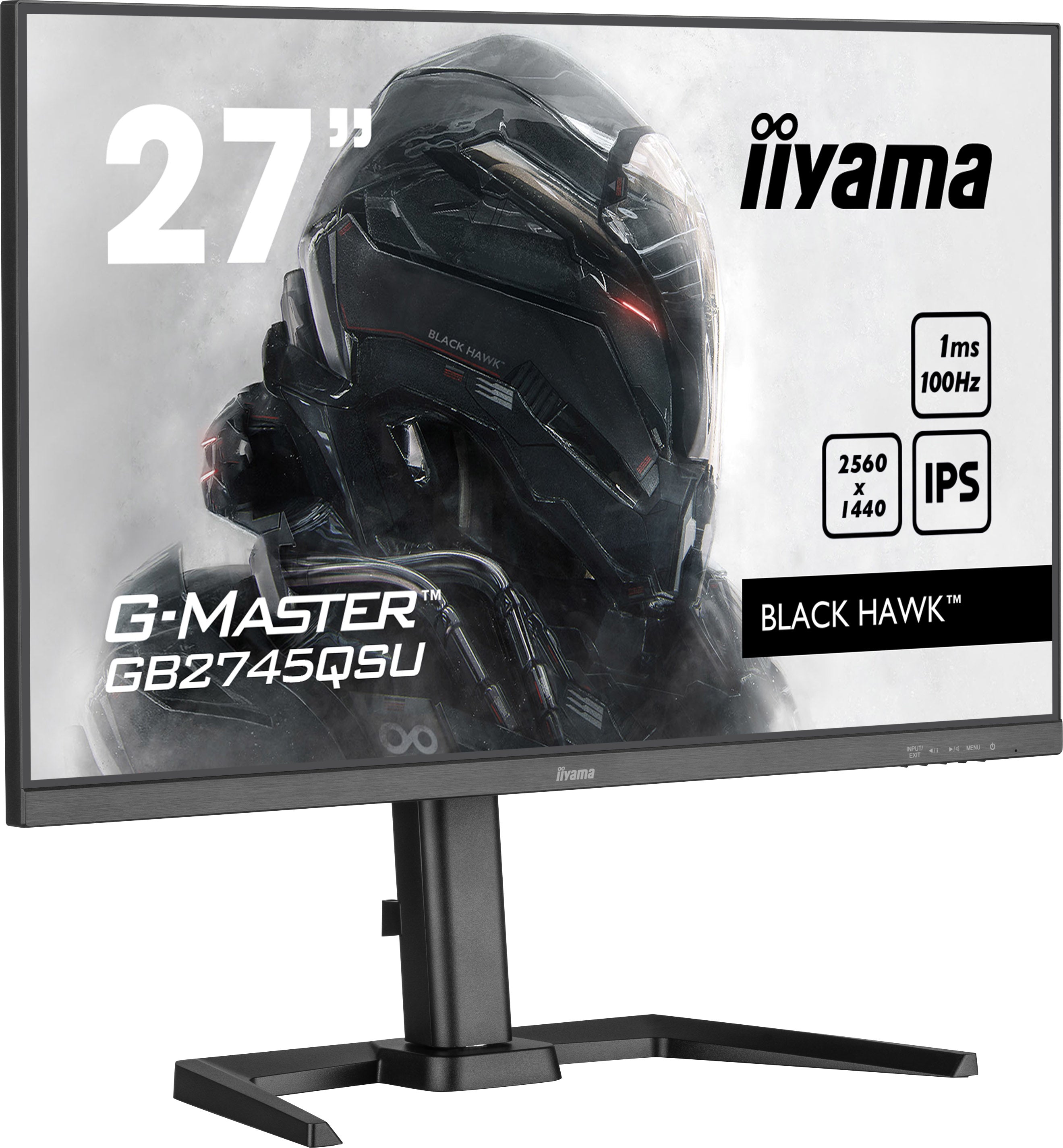 iiyama G-MASTER GB2745QSU-B1 écran plat de PC 68,6 cm (27") 2560 x 1440 pixels 2K Ultra HD LED Noir