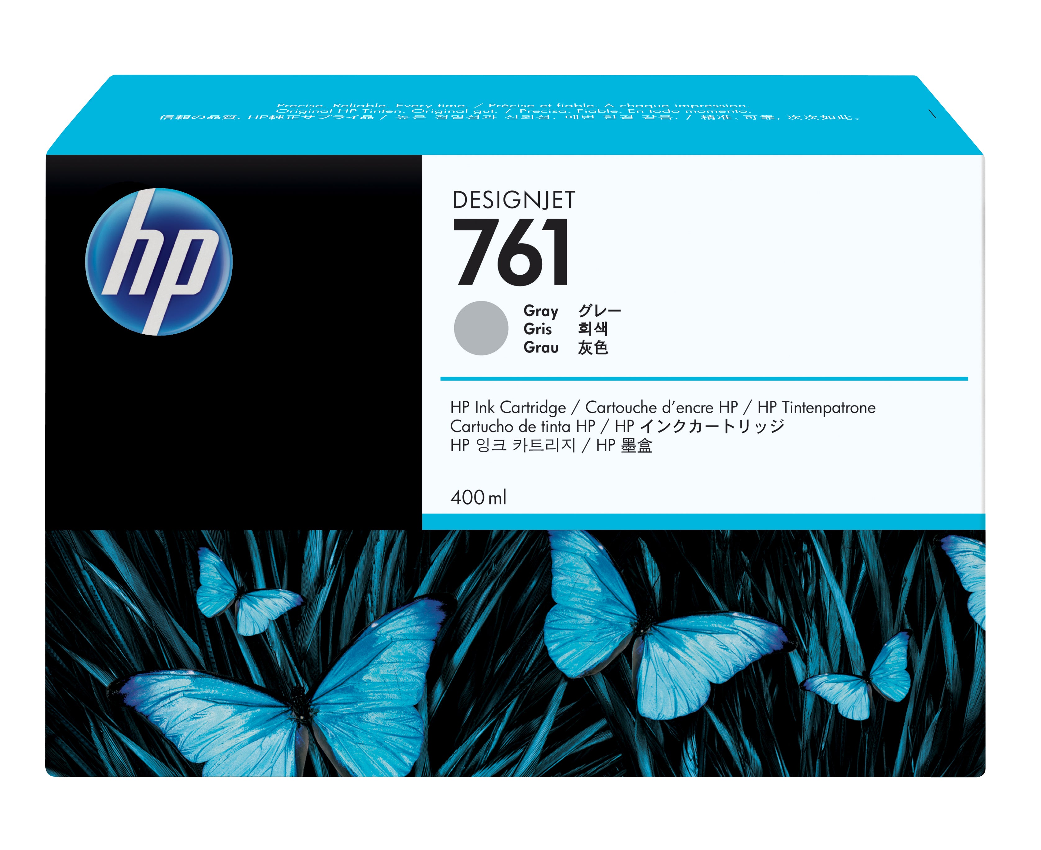 HP 761 cartouche d'encre DesignJet grise, 400 ml